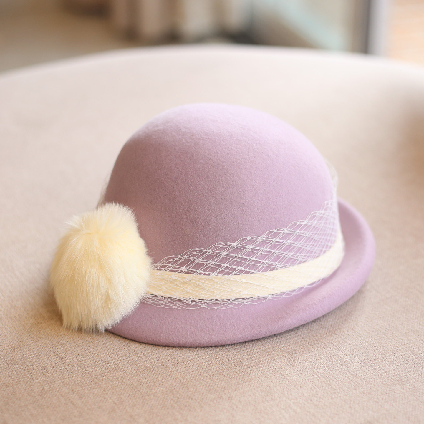 网红爆款狐狸毛球礼帽子女秋冬澳洲羊毛毡帽千金风盆帽送礼贝雷帽,服饰配件/皮带/帽子/围巾,帽子,淘宝优惠券,粉丝福利购,淘宝优惠卷