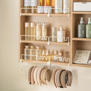 发箍收纳神器卫生间镜柜鲨鱼发夹头绳收纳儿童发圈发饰首饰展示架