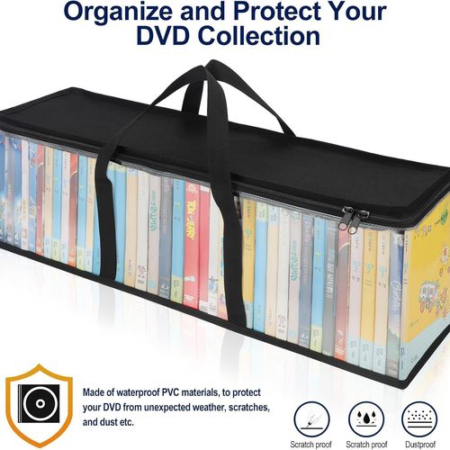 手提收纳包CD包DVD储存袋碟片盒整理透明PVC长款带拉链便携工具包