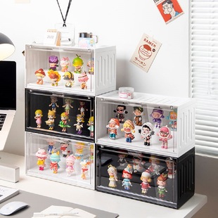 POPMART泡泡玛特用盲盒收纳柜乐高手办公仔娃娃模型集装箱展示架