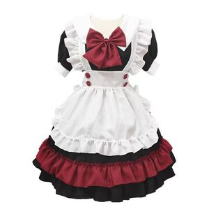 二次元 cos可爱女佣女装 大佬lolita连衣裙洛丽塔cosplay服装 女仆装
