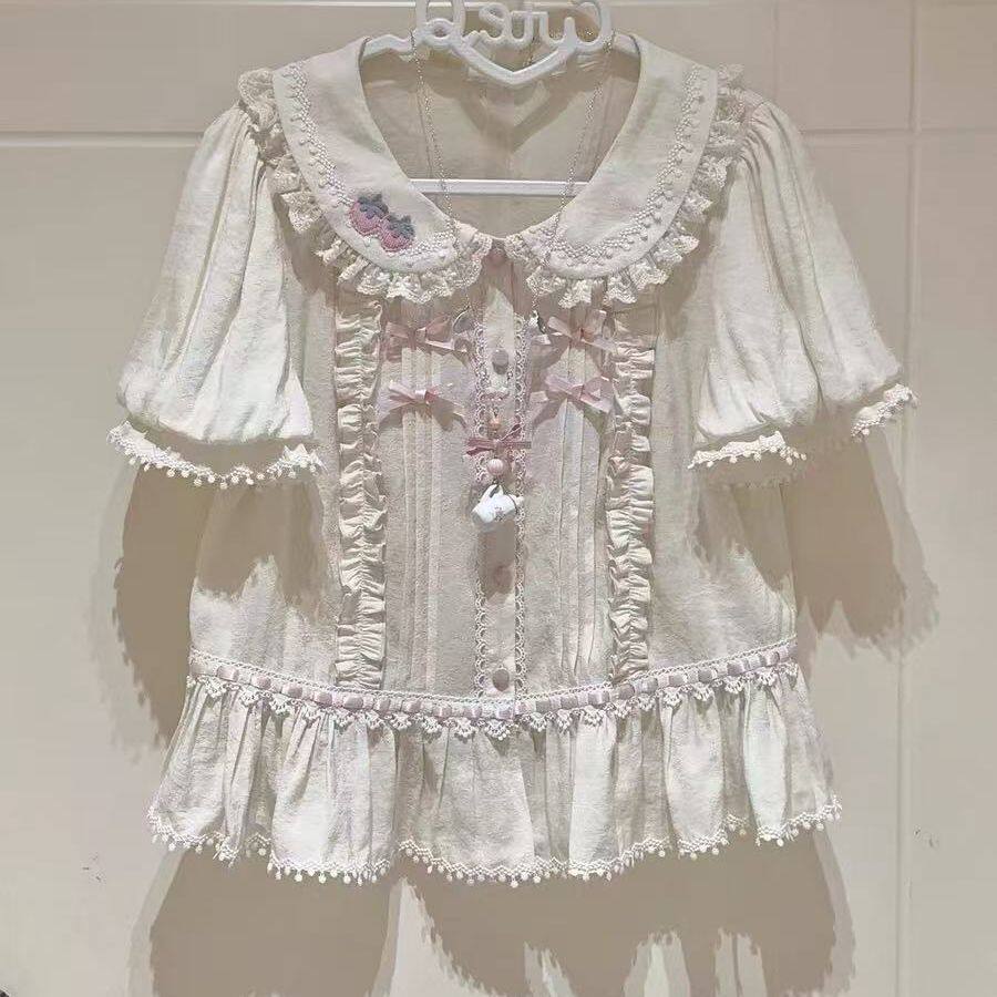 短袖内搭草莓空想曲新型草莓jsklolita内搭