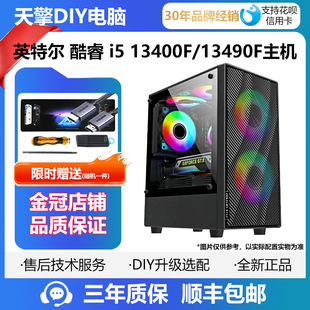 12400F搭RTX5060 13490F B580电竞游戏电脑主机 13400F 英特尔i5