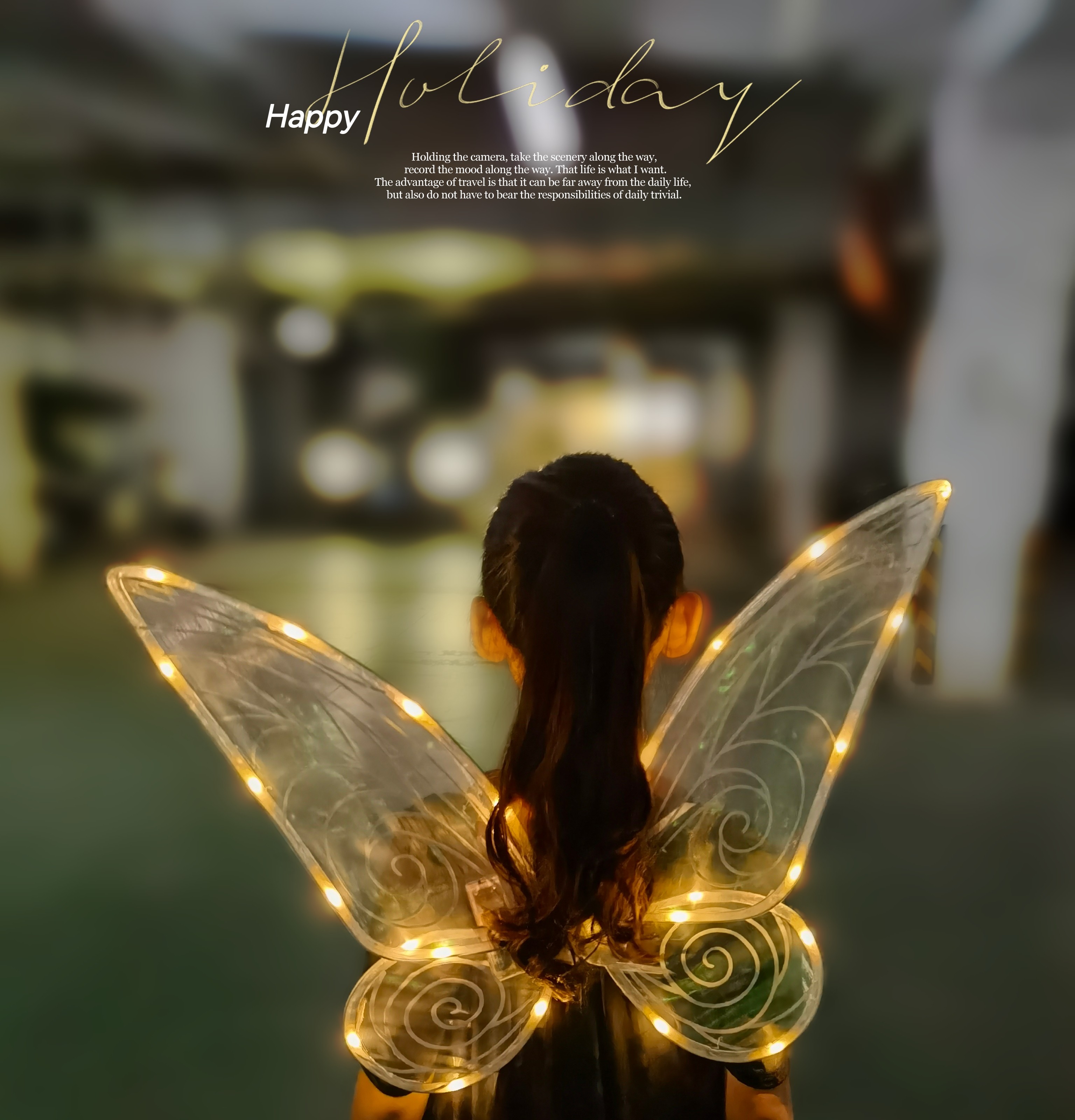 partyhome夜燈翅膀新穎森系拍照