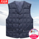 爸爸装 内穿轻薄坎肩时尚 背心男士 清仓秋冬羽绒马甲男中老年大码