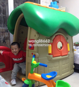 新款儿童室内玩具屋游戏屋宝宝塑料小房子幼儿园过家家屋大型蘑菇