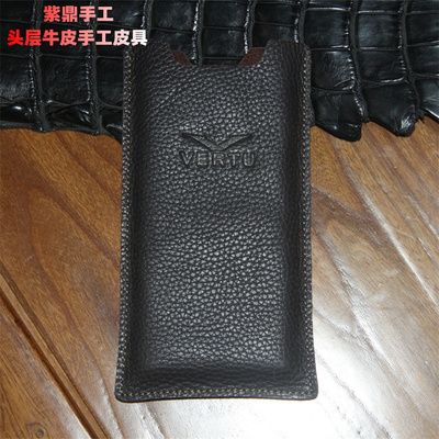 适用于纬图VertuMETA手机套VERTU2手机壳头层牛皮威图手机壳
