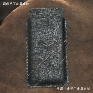 舒适头层牛皮保护壳 时尚 META适用于VERTU纬图WEB3.0手机套手工定制iVERTU 5G保护套威图软壳硬壳个性