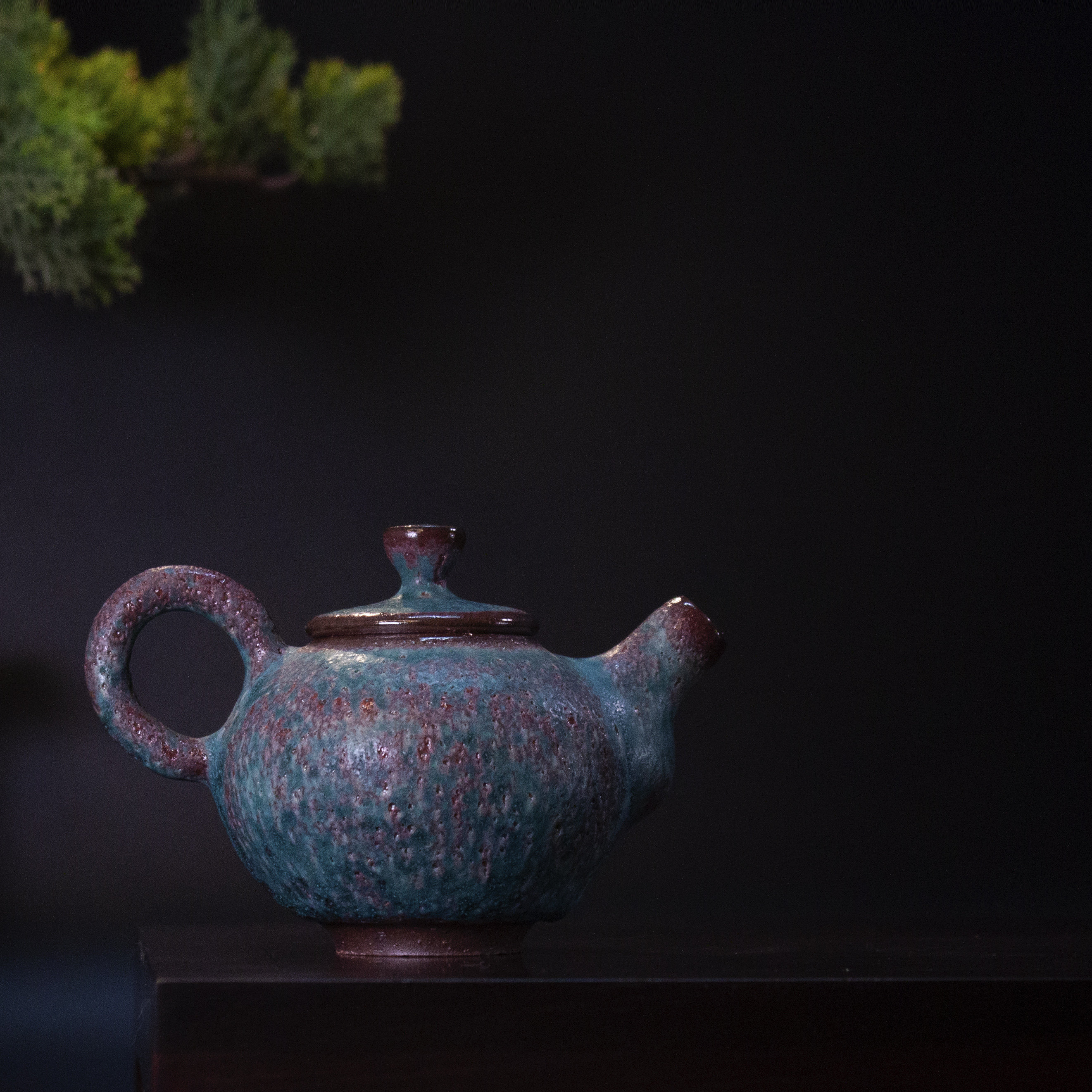 柴烧茶具茶壶六贤手工泡茶壶中式复古手捏陶器侘寂南蛮烧茶小欢