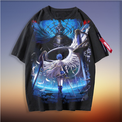 魔法少女小圆 晓美焰恶魔焰佐仓杏子 衣服 短袖上衣服装 周边潮流