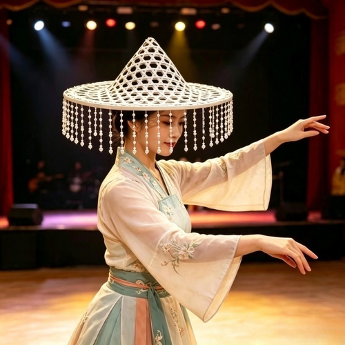 古装笠帽、遮阳草帽、武侠配饰