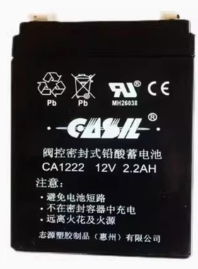 志源CASIL蓄电池CA1212/12V1.2AH阿兰德防火卷帘门控制箱应急电池