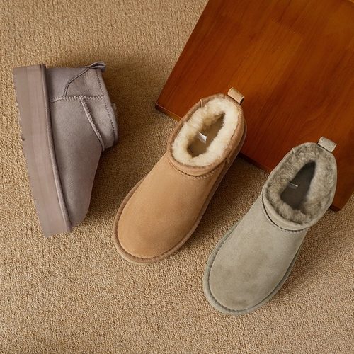 皮毛一体雪地靴清仓甩卖