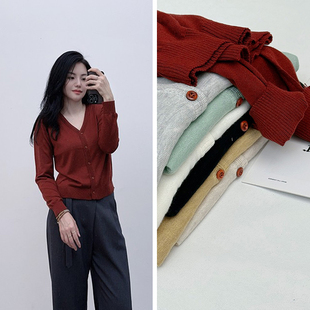 空调防晒衫 推荐 18针超薄美丽诺羊毛柔软针织开衫 可穿 女 三季