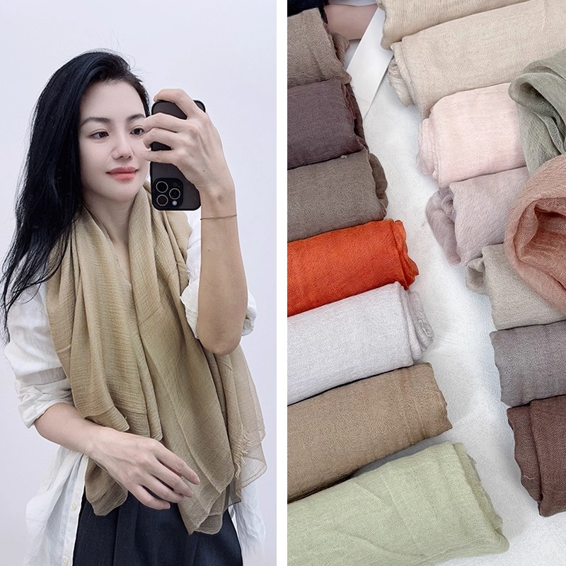 捡漏！大尺寸万能丝巾桑蚕丝尾货