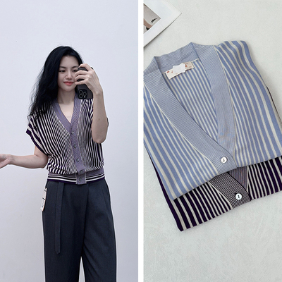 55桑蚕丝45羊绒蝙蝠袖针织小衫女