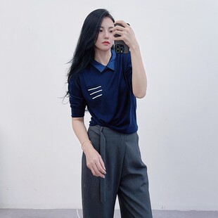 调调儿~心尖尖儿上的货 清仓高阶减龄纯羊毛质感POLO领宽松薄毛衣