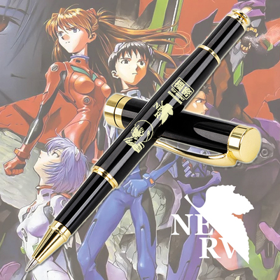 新世纪福音战士中性笔EVA初号机黑笔明日香绫波丽金属笔动漫周边