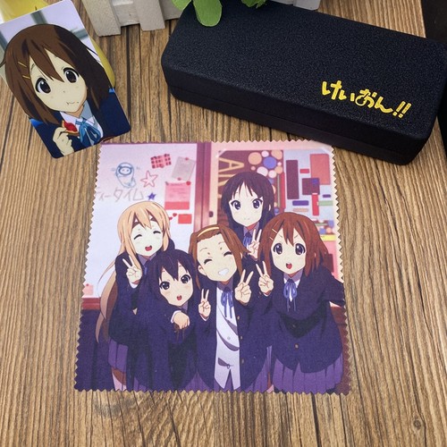 K-ON轻音少女周边眼镜盒平泽唯/秋山澪/中野梓眼镜布送钥匙扣
