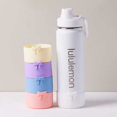适用lululemon硅胶杯套保温杯710ml530ml保护套底座杯托水杯配件