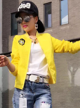 0春装薄开衫卡通衣服显瘦外套
