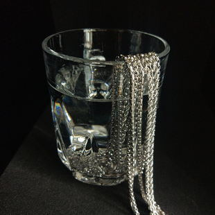 优质钛钢不锈钢项链防水防锈防过敏不褪色嘻哈街舞男女毛衣链单链