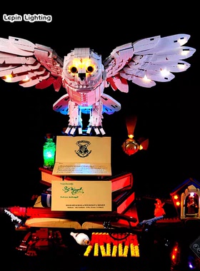 兼容乐高76391哈利波特海德薇积木遥控LED灯饰MOC灯光改装diy灯组