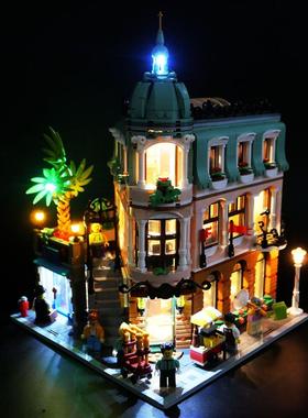 兼容乐高10297转角精品酒店积木街景配套LED遥控灯饰DIY灯光改装