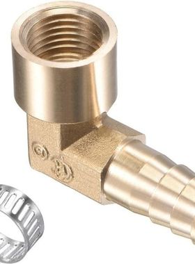 M METERXITY Brass Hose Barb Fittings - 90 Degree Elbow 10mm