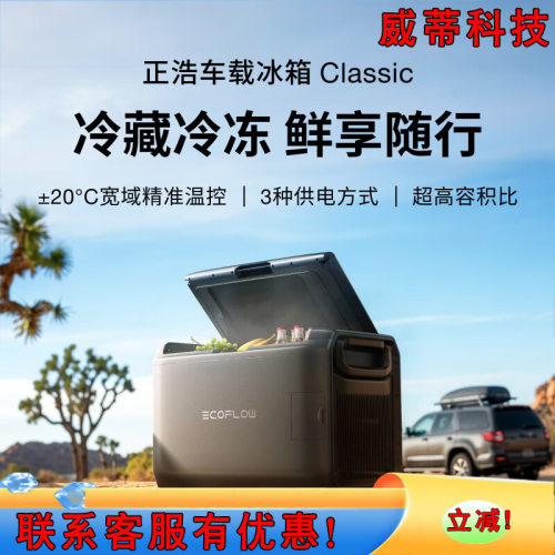 ECOFLOW正浩冰箱户外移动驻车载冰箱35升 冷冻冷藏压缩机户外