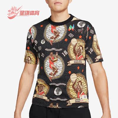 耐克男士休闲印花透气运动短袖