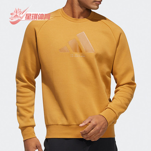 LOGO SWT新款 男子长袖 Adidas 卫衣 套头衫 HE9902 阿迪达斯正品