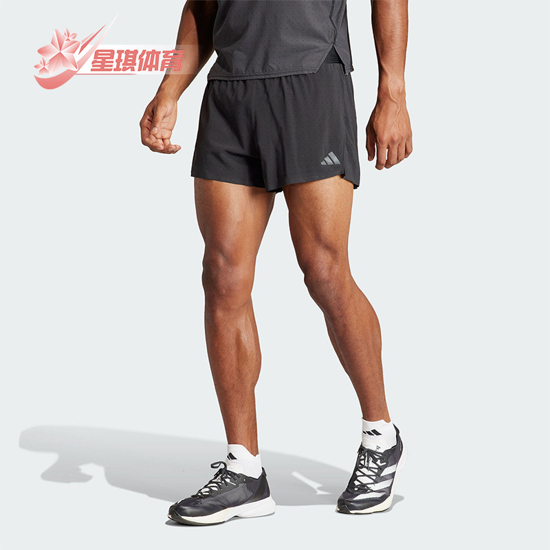 阿迪达斯男士跑步运动短裤