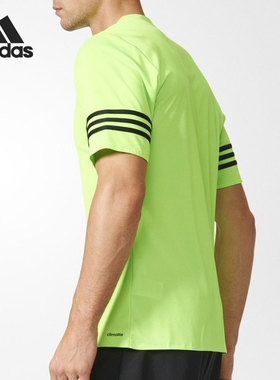 Adidas/阿迪达斯正品夏新款运动休闲男子透气短袖T恤 AZ0145