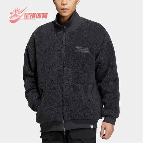 阿迪达斯男子摇粒绒运动宽松夹克