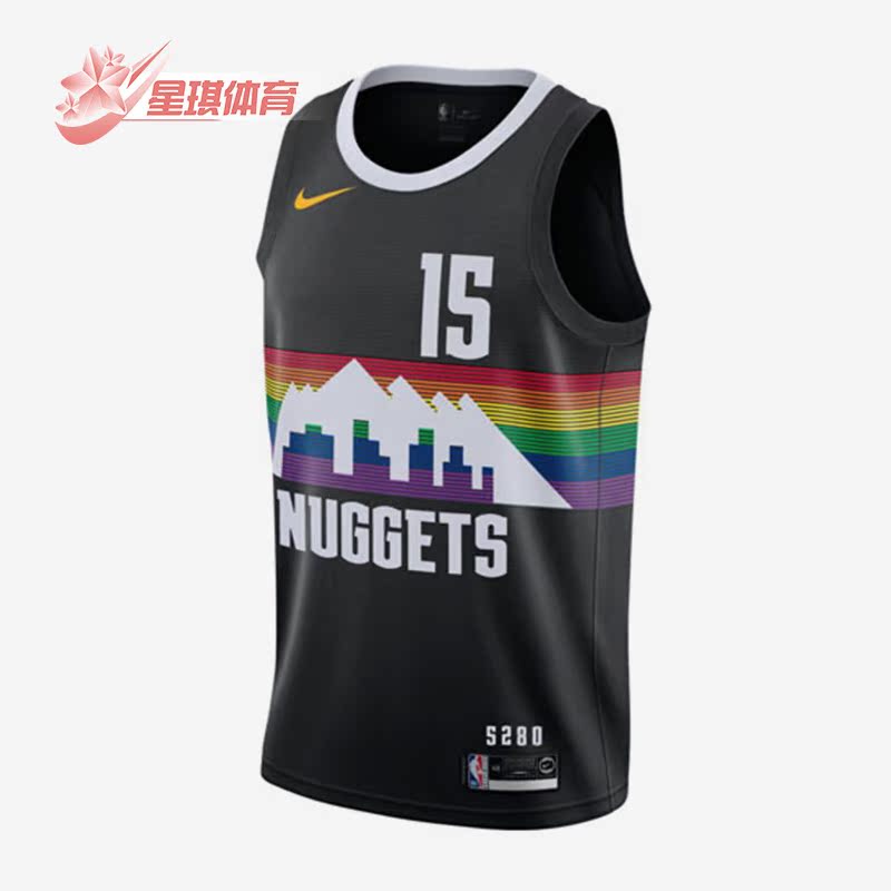 耐克正品掘金队男子运动篮球球衣
