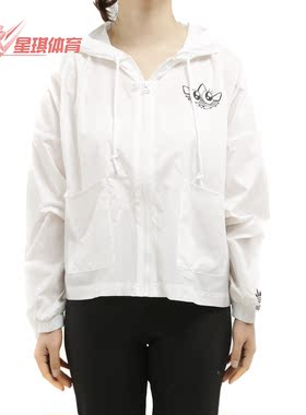 Adidas/阿迪达斯正品三叶草 Graphic WindBr 女子运动外套GK4980