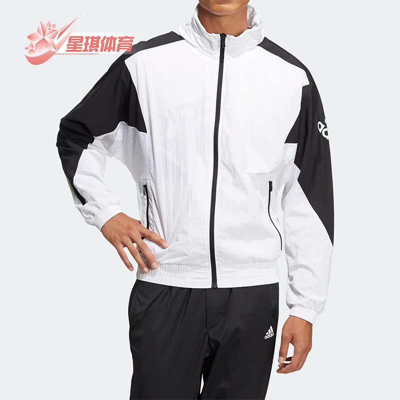 阿迪达斯夏季男女休闲连帽夹克