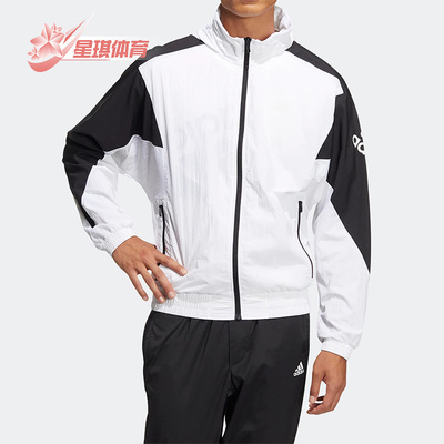 阿迪达斯夏季男女休闲连帽夹克