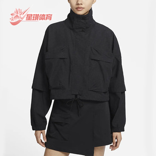 两穿翻领运动外套DV8488 Nike 女子可拆卸袖 夏季 032 耐克正品