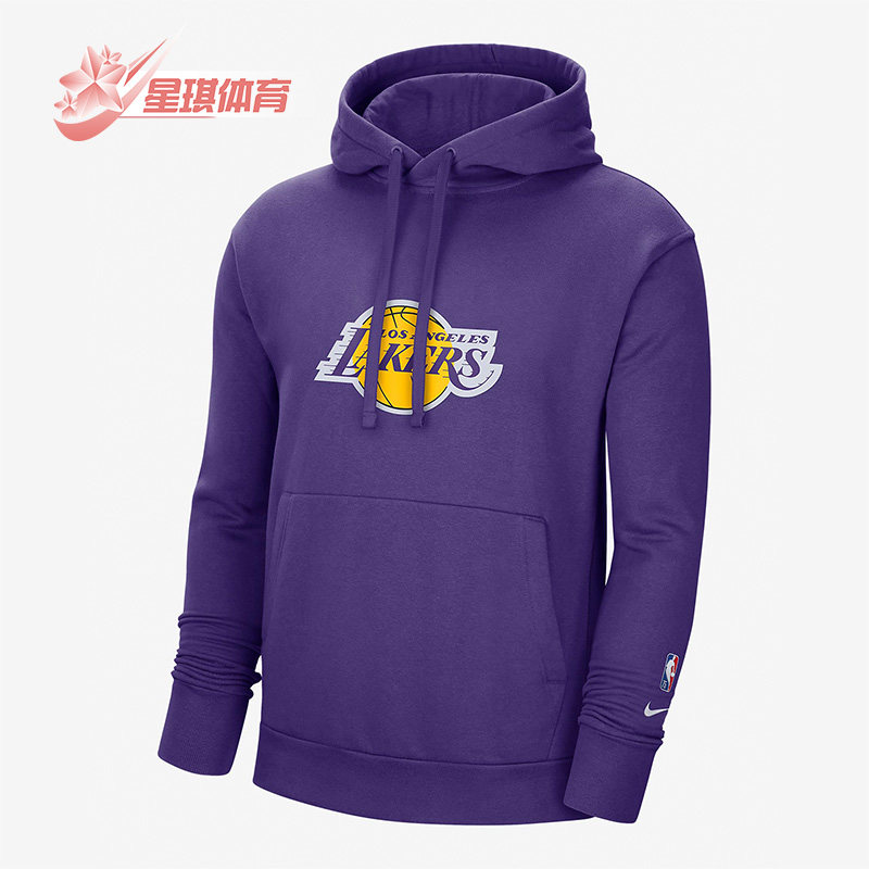 Nike/耐克正品湖人队篮球训练男子运动休闲连帽衫卫衣 DB1836-504