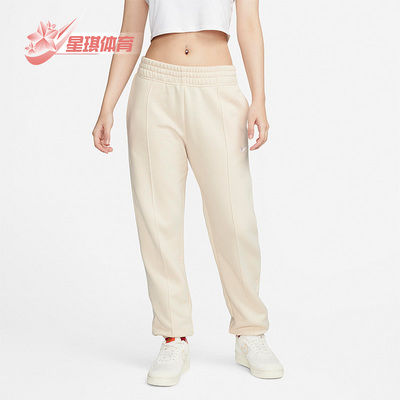 耐克女子运动保暖针织束脚长裤