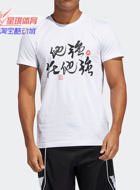 Adidas/阿迪达斯正品 STRONG TEE 男子篮球运动休闲短袖T恤FT8828