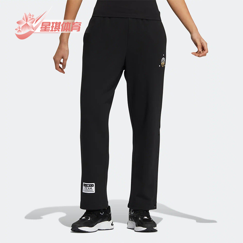 阿迪三叶草女子秋美式风休闲长裤