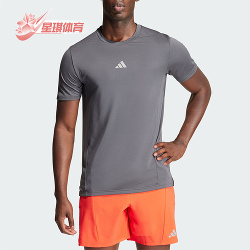 阿迪达斯男士健身运动短袖