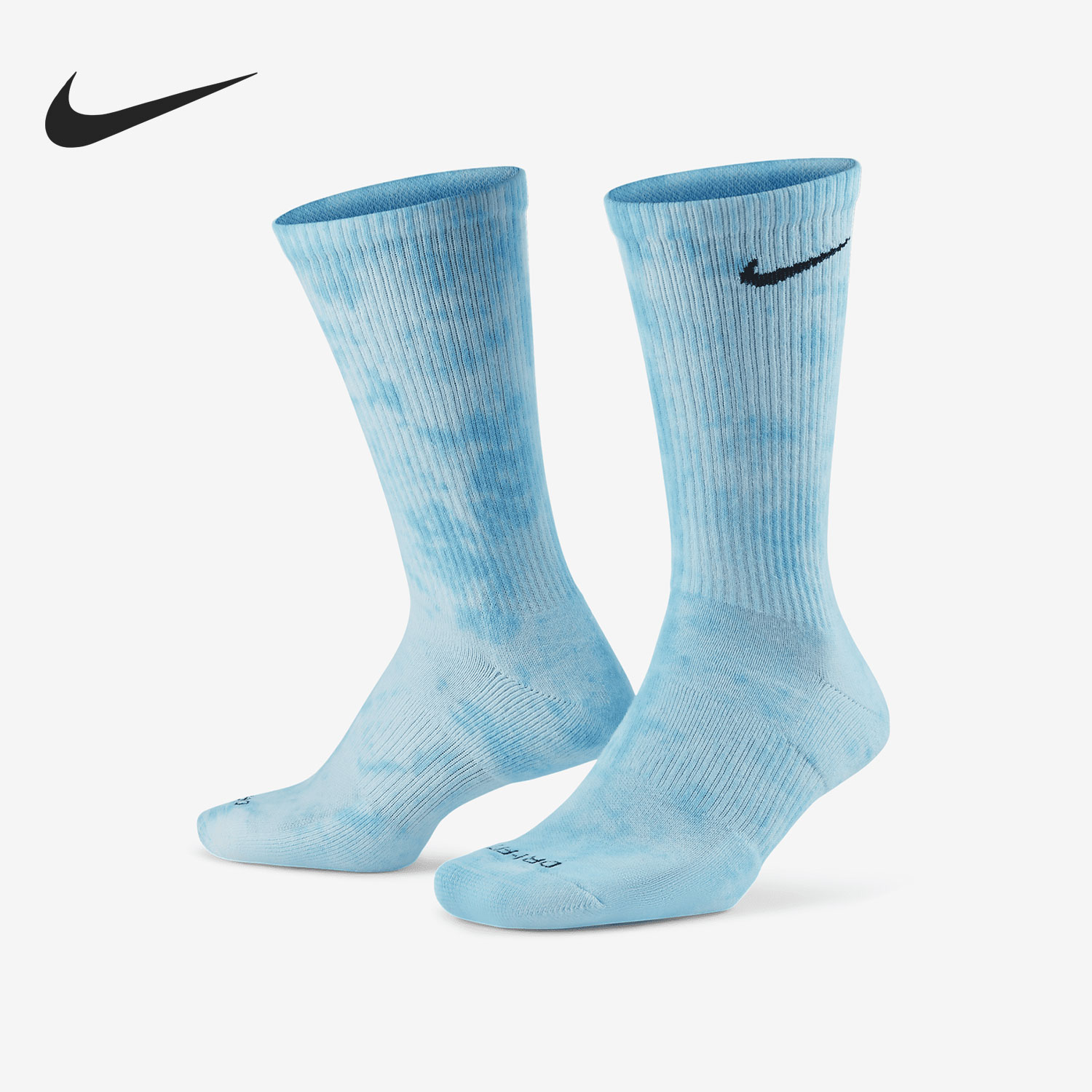 耐克男女扎染高筒运动袜