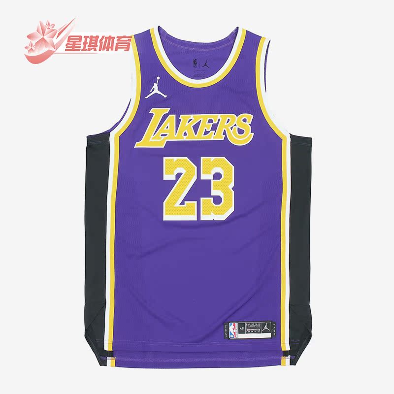 Nike/耐克正品洛杉矶湖人男子篮球无袖运动球衣CV8856-511