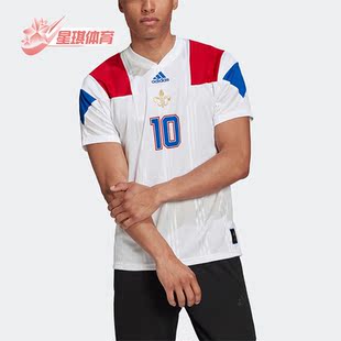 JSY Adidas 阿迪达斯正品 PAR 球衣FK3571 男子足球运动短袖