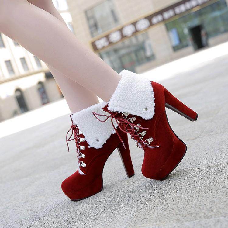 酒吧dj夜店ds舞台gogo演出马丁靴超高跟厚底女单鞋防水台