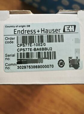 E+H 数字式ISFET塑料pH电极 CPS77E-BA6B议价